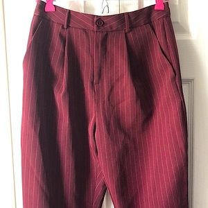 Trendy pinstripe pants